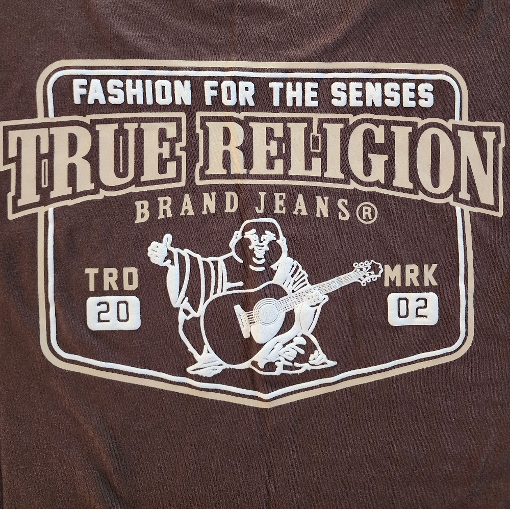 NWT True Religion tshirt Brown Size XL